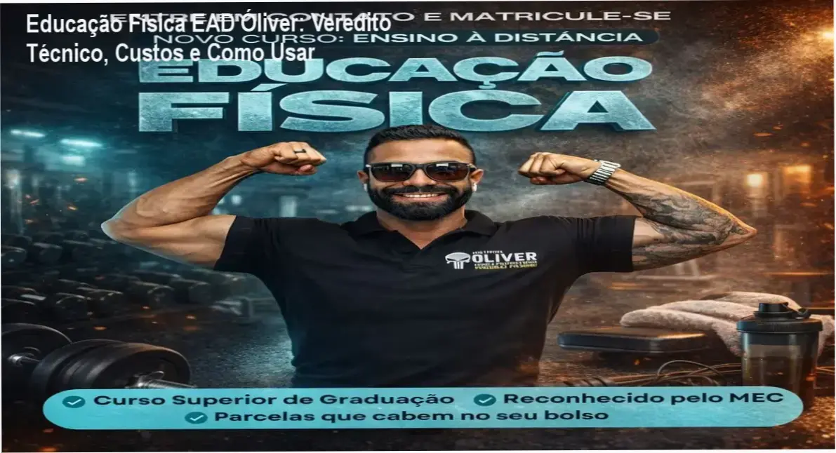 Imagem do certificado de graduação em Educação Física EAD oferecido pelo Instituto Óliver