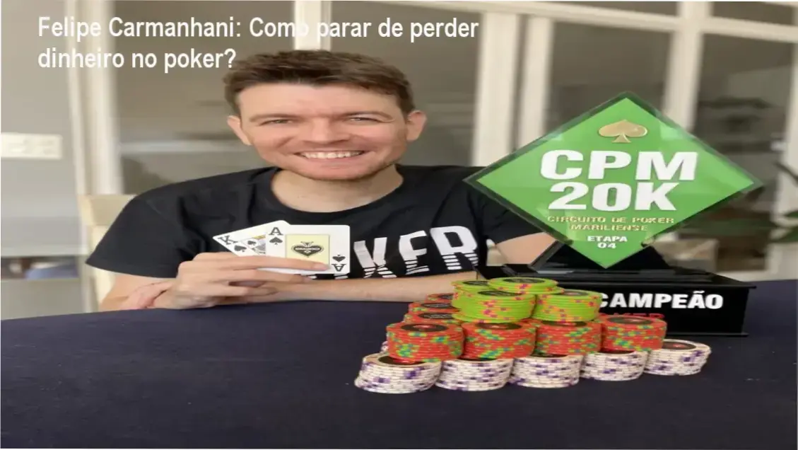 Felipe Carmanhani apresentando sua metodologia avançada para evitar perdas no poker online