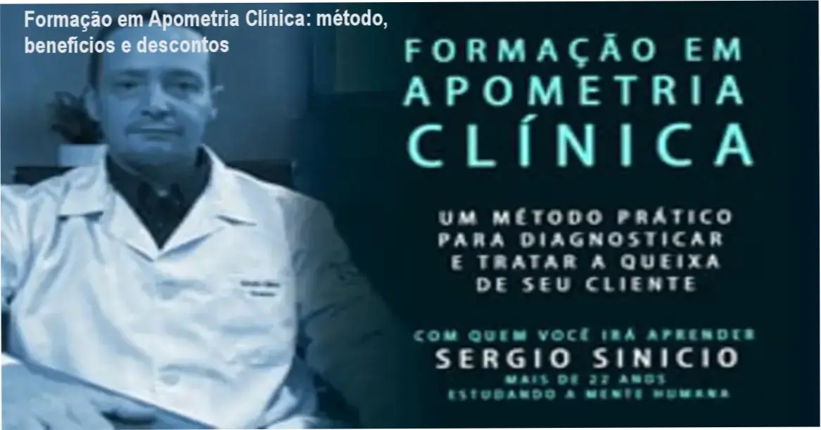 Imagem promocional da Formação em Apometria Clínica de Sergio Sinicio com destaque para descontos