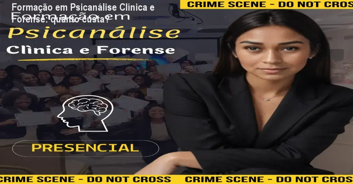 Formação em Psicanálise Clínica e Forense – custo-benefício PSMS com preço de R$ 299,90