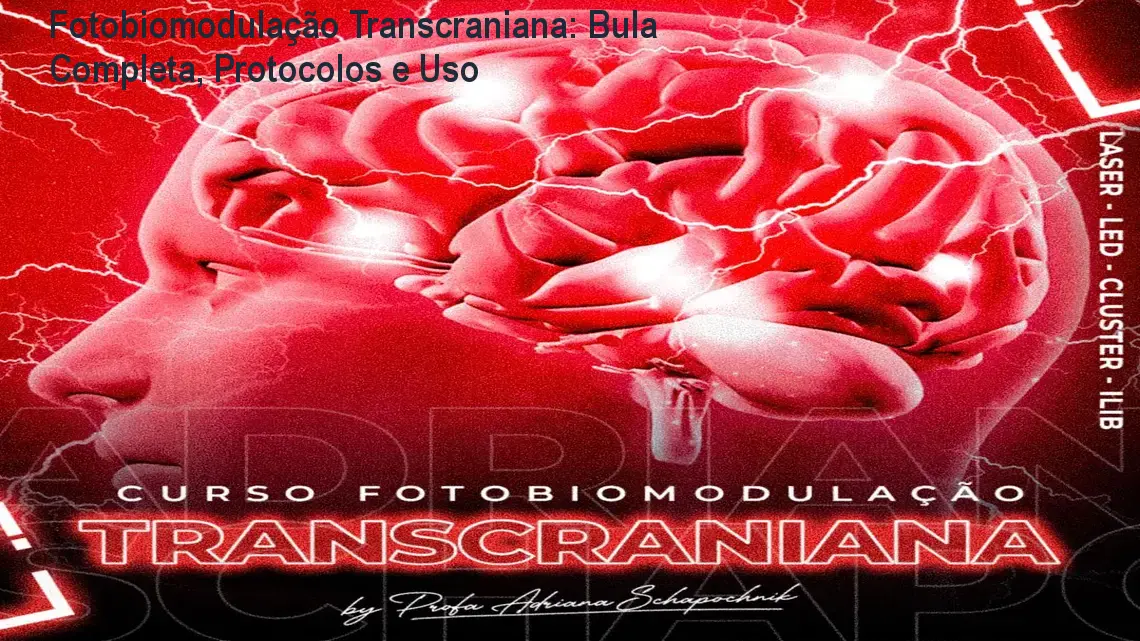 Dra. Adriana Schapochnik ensinando aplicação de fotobiomodulação transcraniana com laser para reabilitação neurocognitiva.