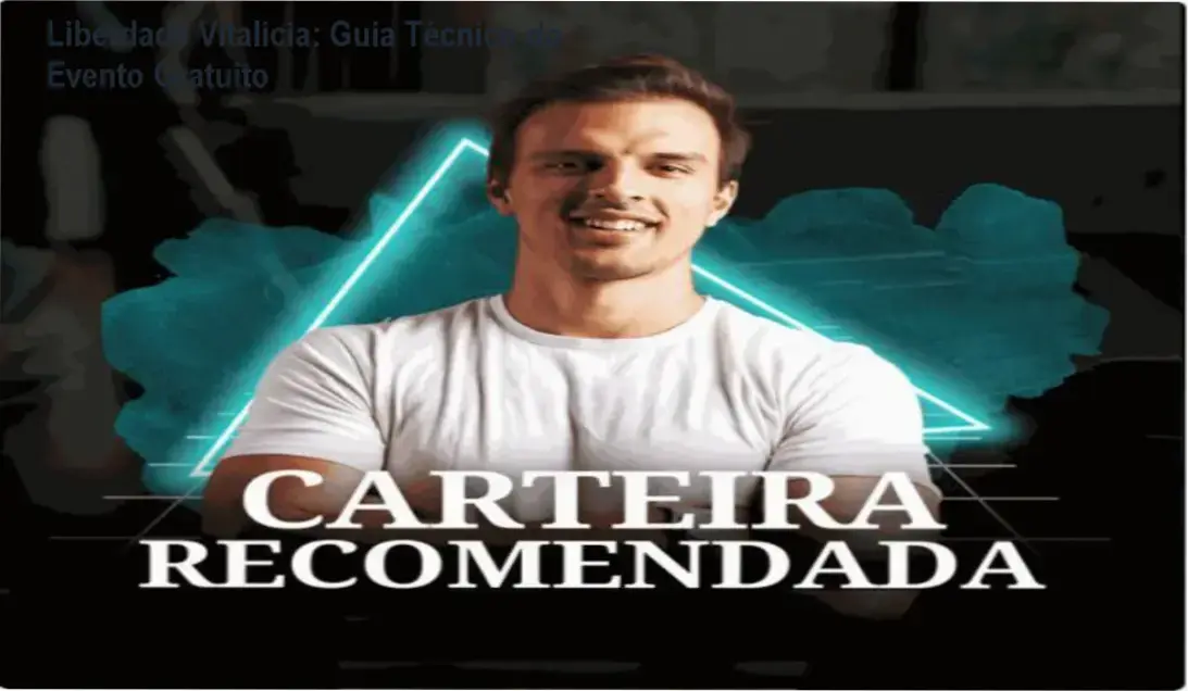 Gabriel Navarro apresentando o evento gratuito Liberdade Vitalícia para iniciantes em investimentos