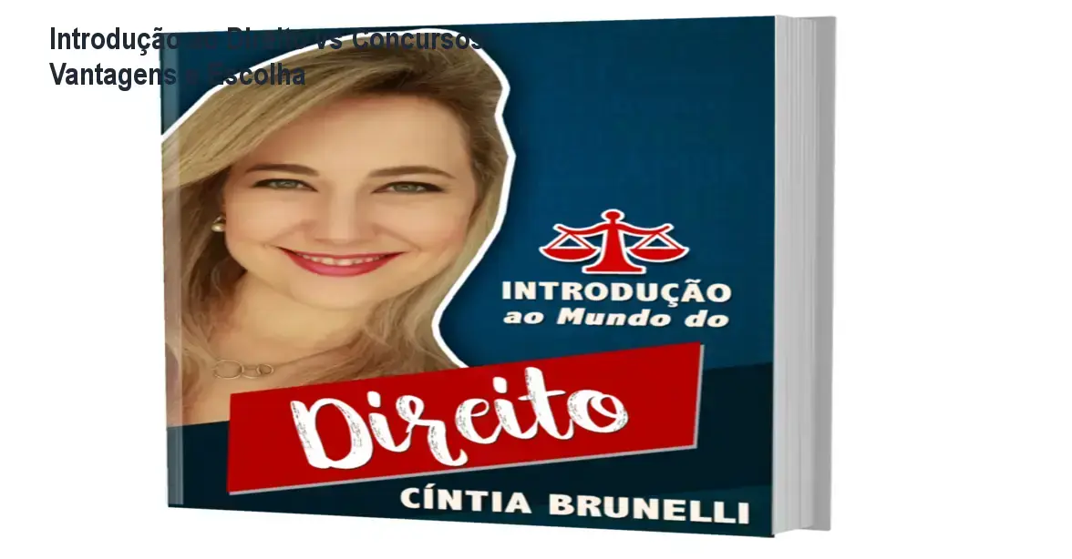 Capa do eBook Introdução ao Mundo do Direito destacando seu método simplificado versus materiais complexos