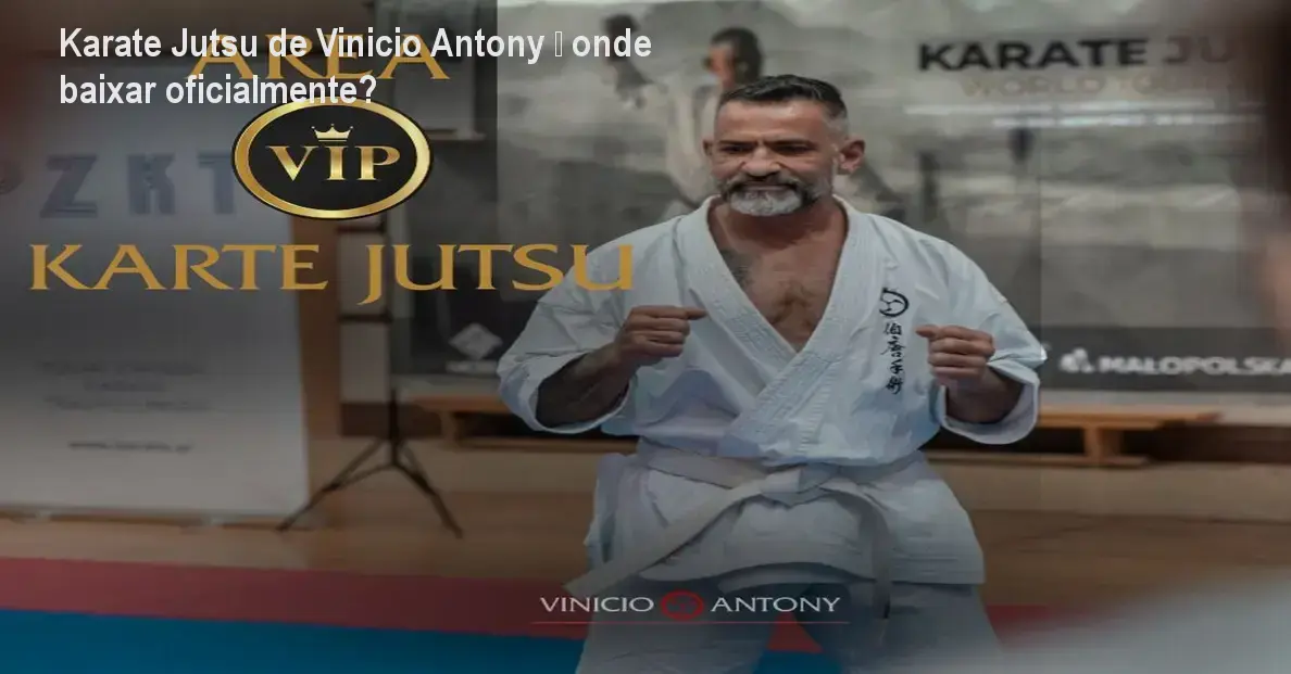 Capa do curso Karate Jutsu de Vinicio Antony mostrando técnica de combate