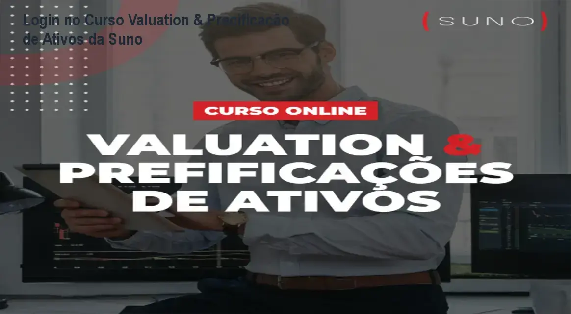 Login na plataforma do Curso Valuation & Precificação de Ativos da Suno Research
