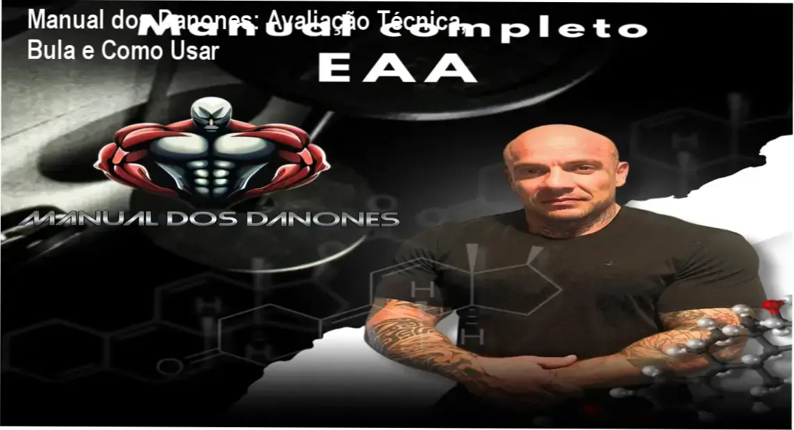 Capa do curso Manual dos Danones mostrando conceitos de hormônios anabolizantes para musculação