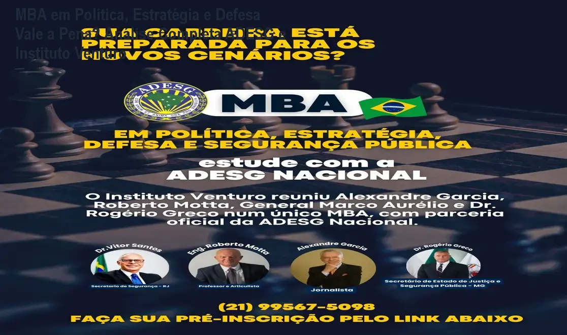 Profissional estudando conteúdos de estratégia e defesa nacional em plataforma online