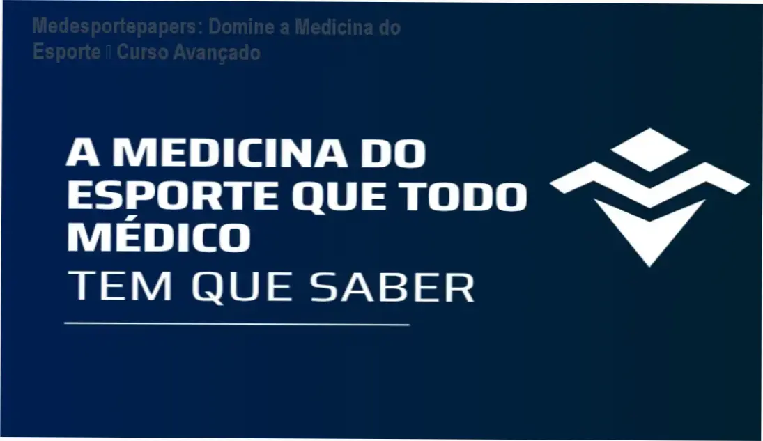 Imagem do curso Medesportepapers de medicina do esporte para médicos