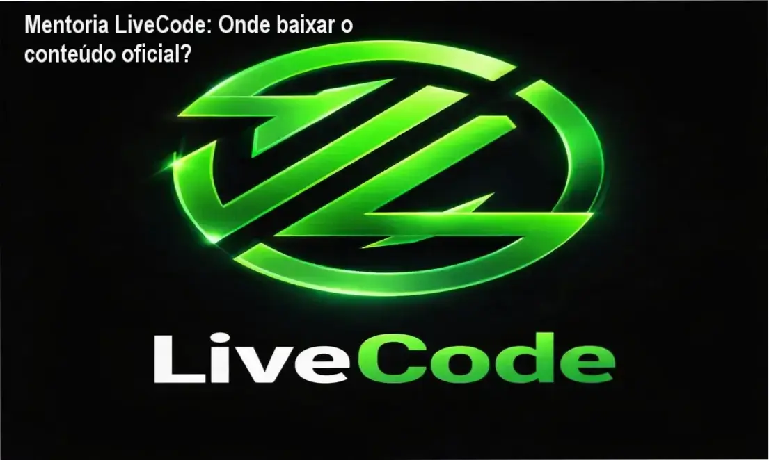Tela mostrando a página oficial de download da Mentoria LiveCode