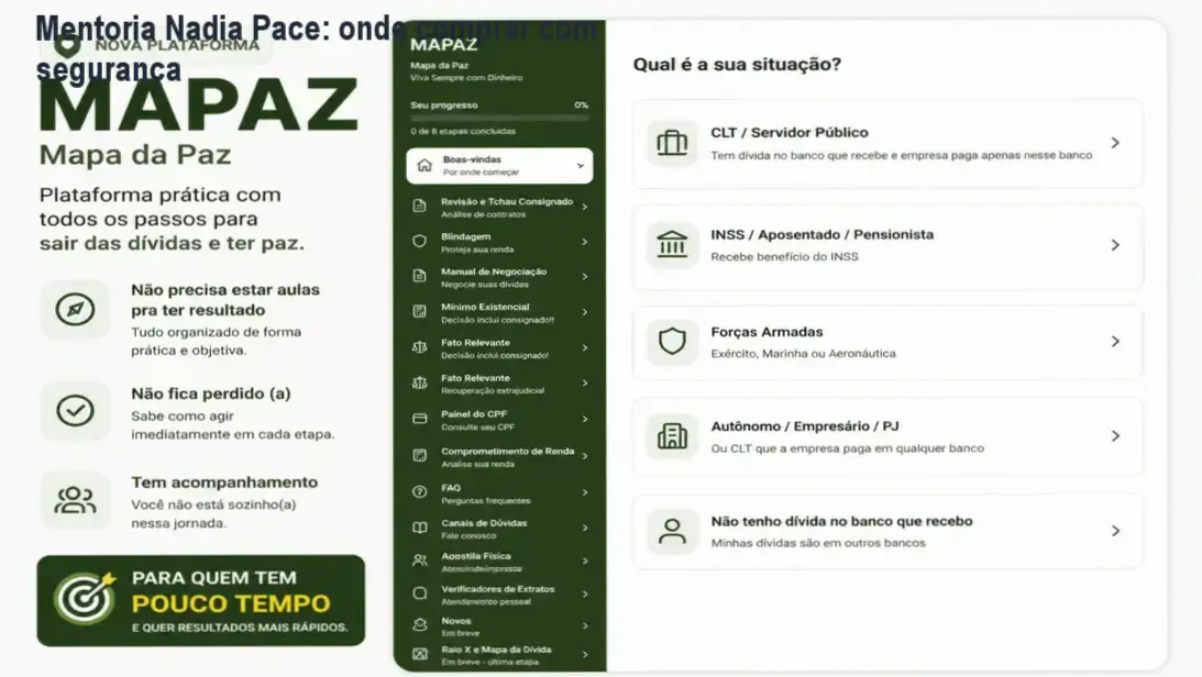 Mentoria Nadia Pace com cupom de desconto para compra segura