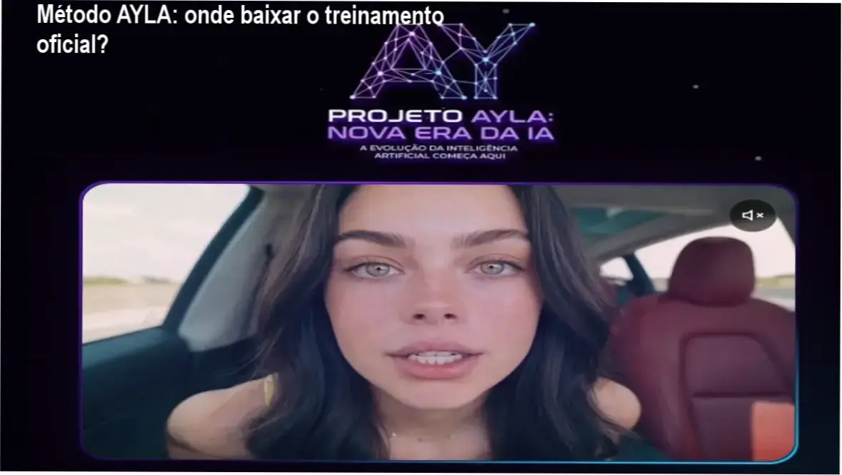 Tela do site oficial mostrando o acesso ao Método AYLA
