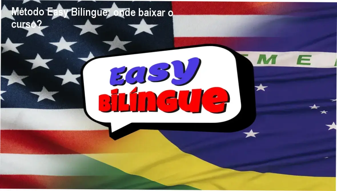 Tela mostrando acesso ao Método Easy Bilíngue, curso online de inglês para download