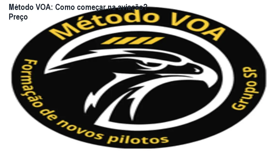 Imagem do Método VOA mostrando curso online para pilotos privados iniciantes