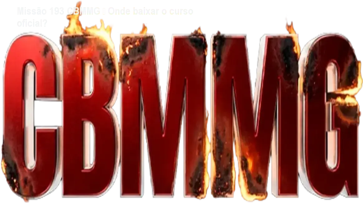 Capa do curso Missão 193 CBMMG mostrando tecnologia QR Code