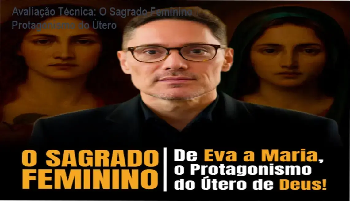 Capa do curso O Sagrado Feminino mostrando o protagonismo do útero de Deus nas escrituras.