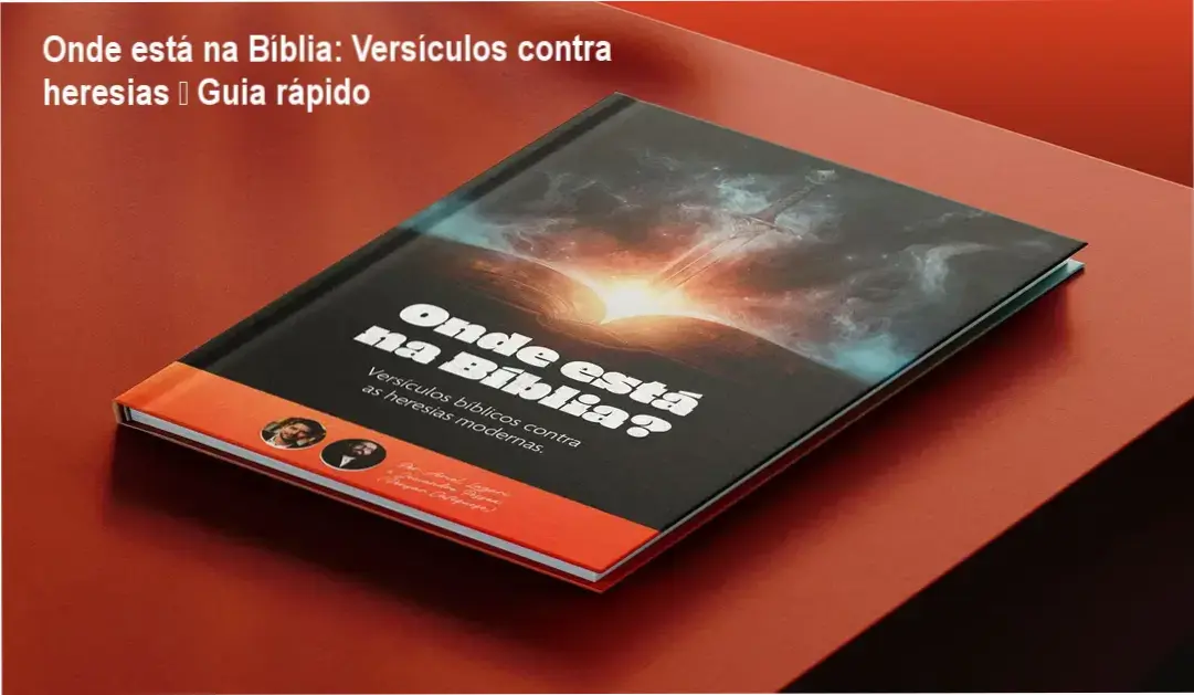 Capa do eBook Onde está na Bíblia com versículos para debates apologéticos