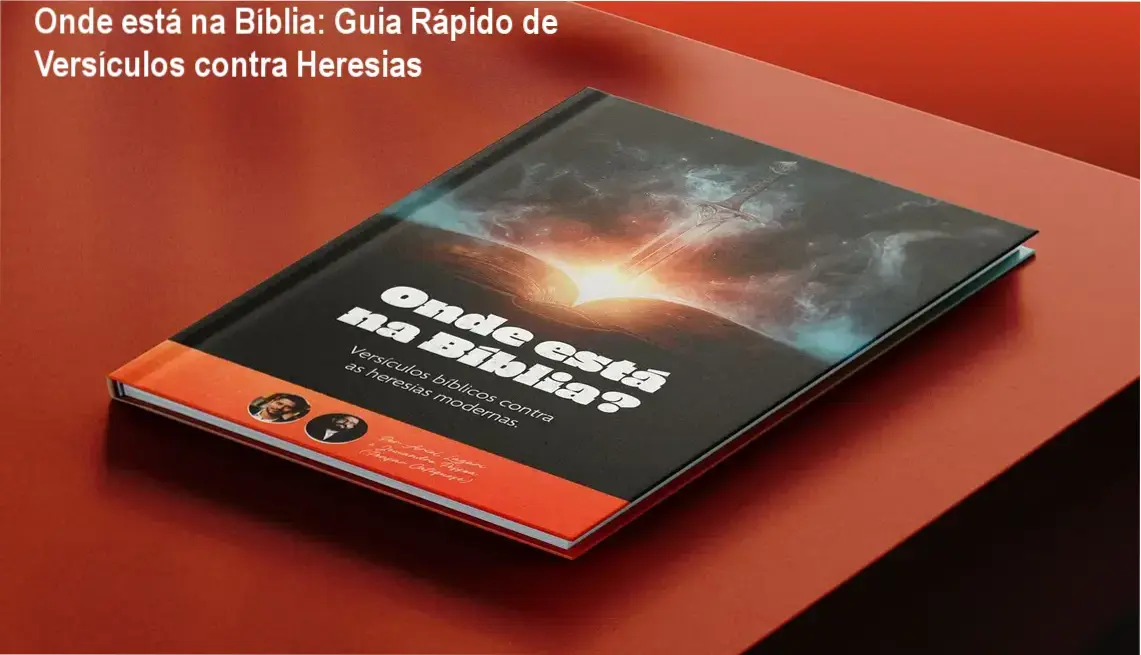 Capa do eBook Onde está na Bíblia mostrando versículos organizados para debates apologéticos