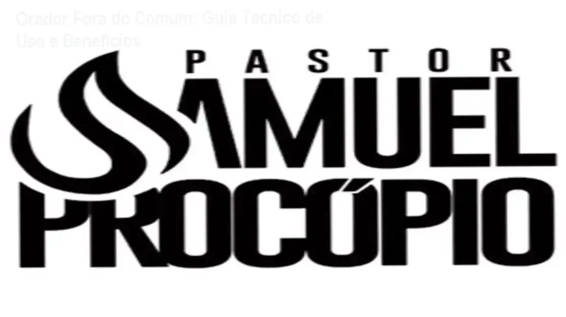 Capa do curso Orador Fora do Comum mostrando Samuel Procopio ensinando técnicas de pregação