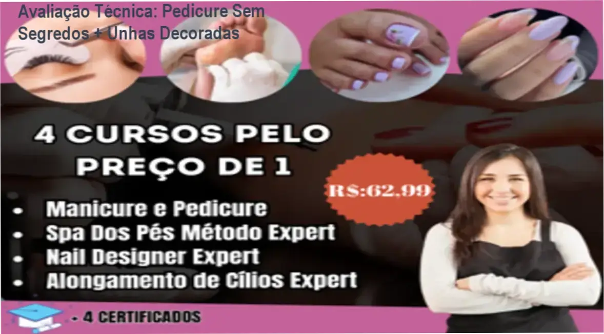 Imagem do curso online Pedicure Sem Segredos + Unhas Decoradas de Fabiana Cardoso