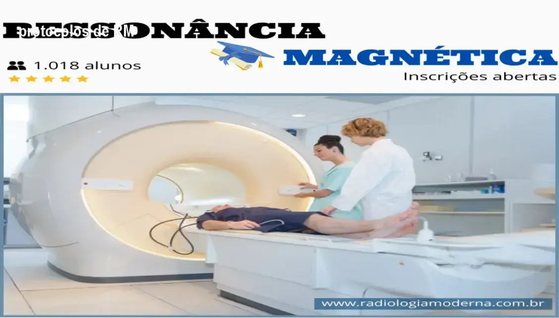 Prof. Tito Todescatto apresentando técnicas de posicionamento em ressonância magnética