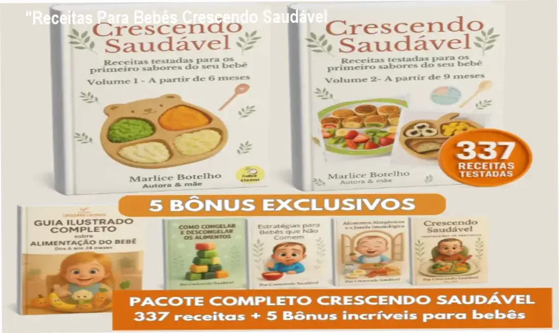 receitas para bebes crescendo saudavel 2 "Receitas Para Bebês Crescendo Saudável