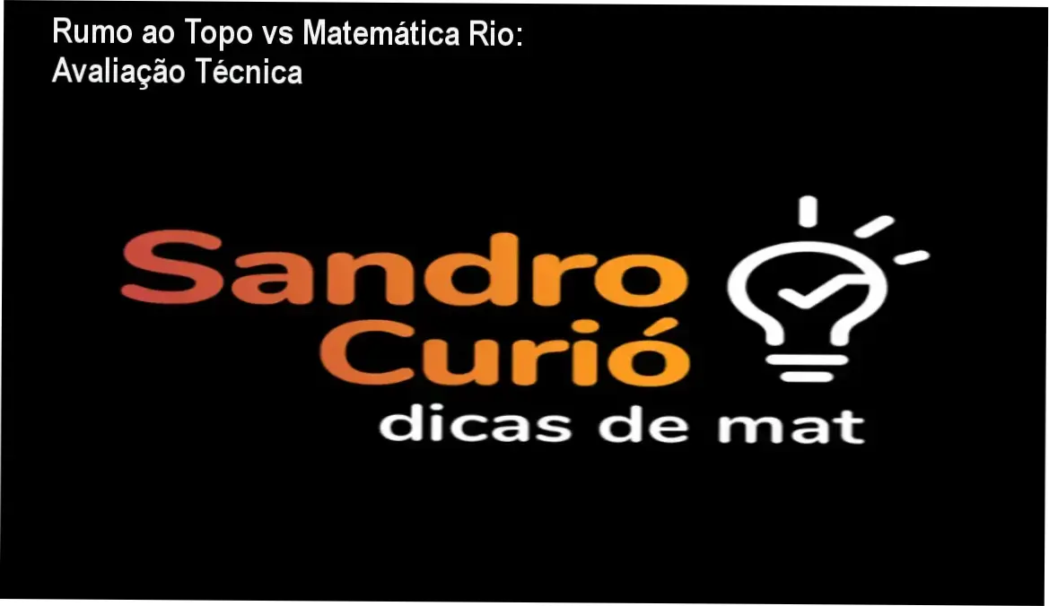 Rumo ao Topo de Sandro Curió comparado com concorrentes e alternativas
