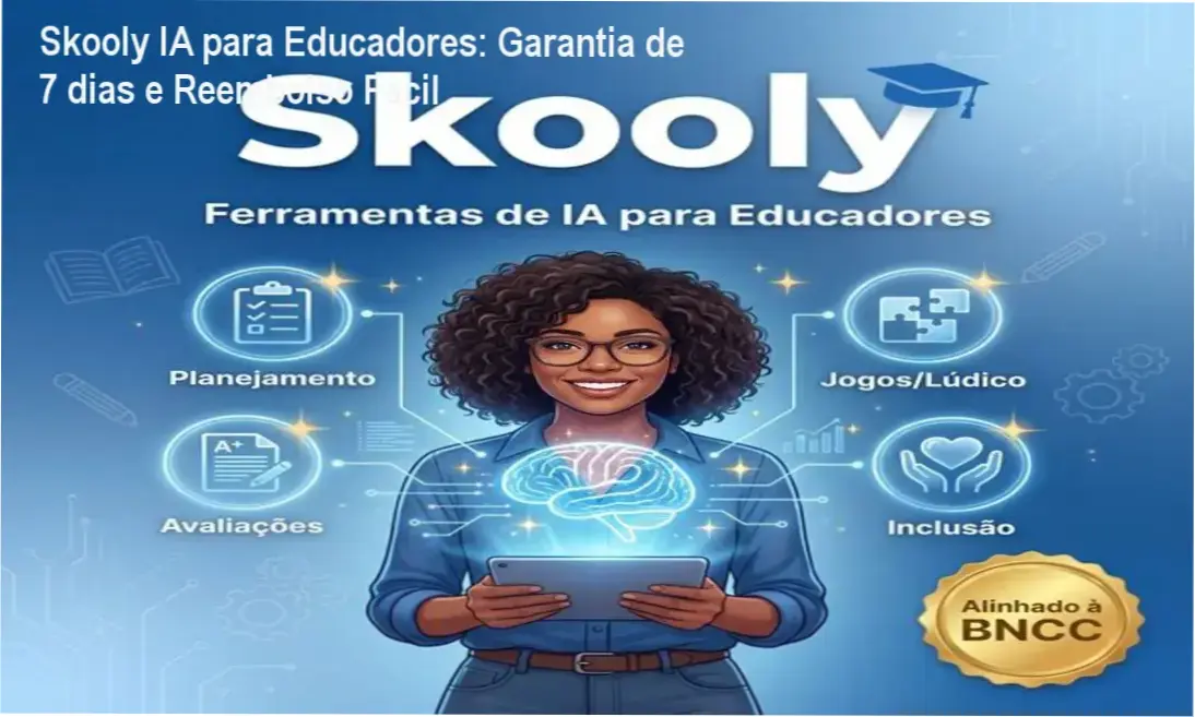 Skooly IA para Educadores – garantia de 7 dias e política de reembolso