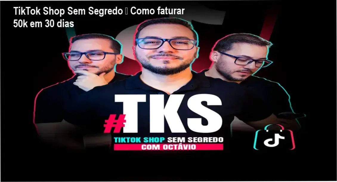 Tela do curso TikTok Shop Sem Segredo mostrando aulas práticas de venda no TikTok