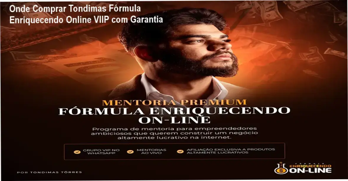 Tondimas Fórmula Enriquecendo Online VIIP cupom de desconto