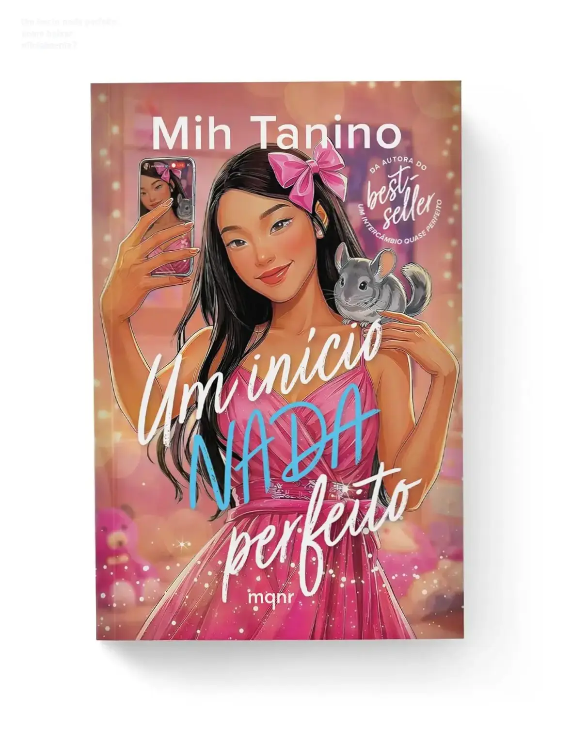 Capa do livro Um início nada perfeito de Mih Tanino, destaque para a busca de download oficial