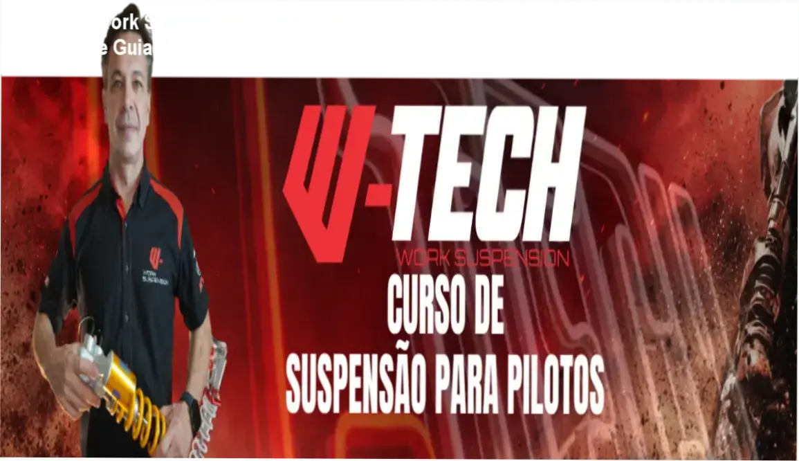 Comparativo visual do curso W‑Tech Work Suspension e benefícios da regulagem de suspensão Off‑Road