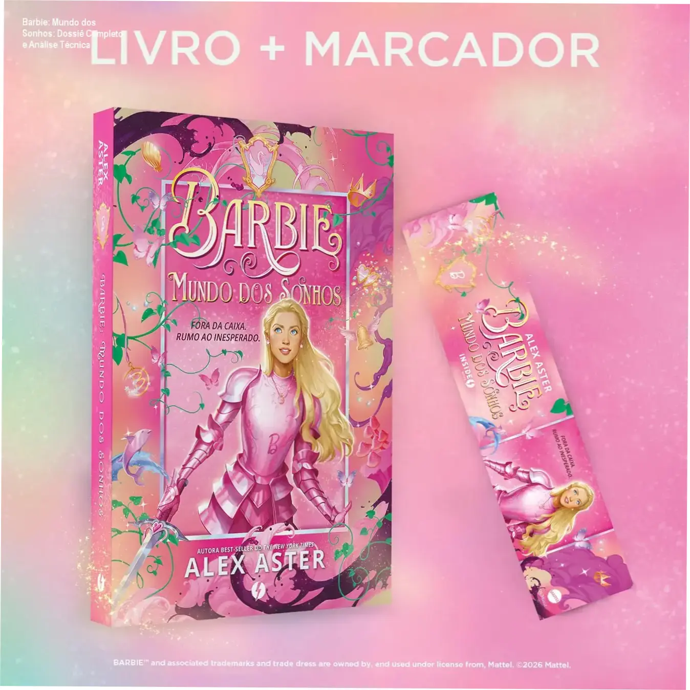Capa do livro Barbie: Mundo dos Sonhos de Alex Aster em cenário mágico