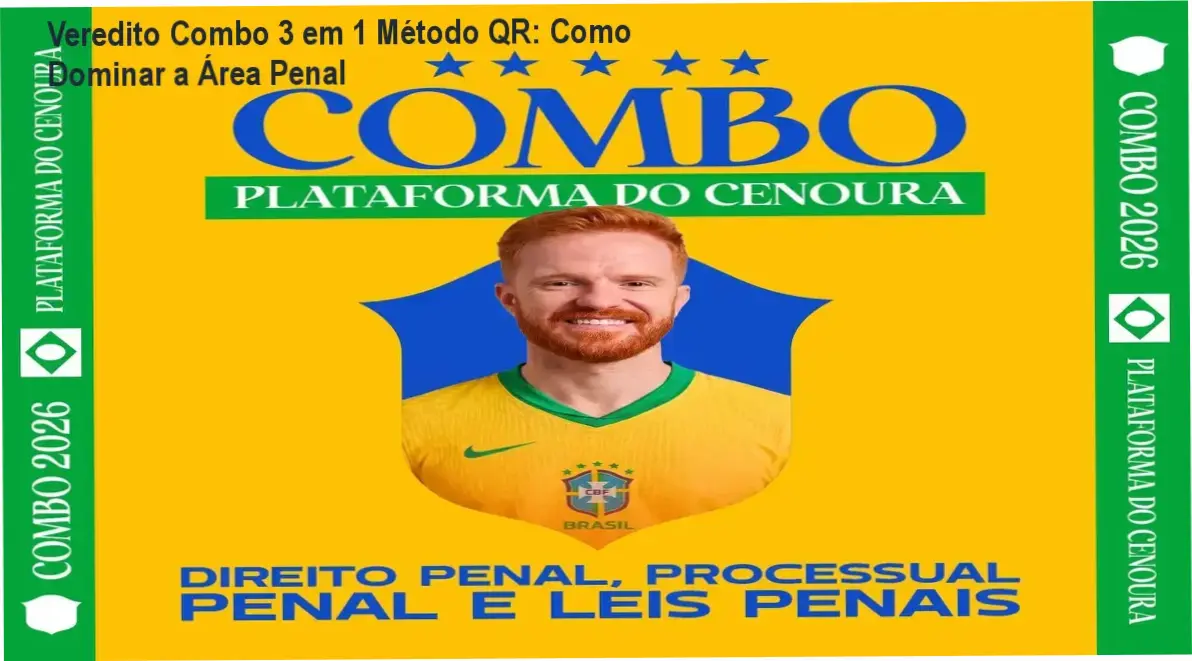 combo 3 em 1 metodo qr estudo estrategico Veredito Combo 3 em 1 Método QR: Como Dominar a Área Penal Material didático do Combo 3 em 1 Método QR com tecnologia QR Code para concursos