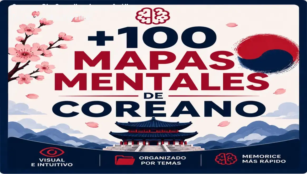 coreano sin complicaciones mapas mentais visuais kpop Coreano Sin Complicaciones: Análise Técnica e Veredito Final Capa do e-book Coreano Sin Complicaciones exibindo exemplos de mapas mentais visuais para vocabulário de K-pop e K-dramas