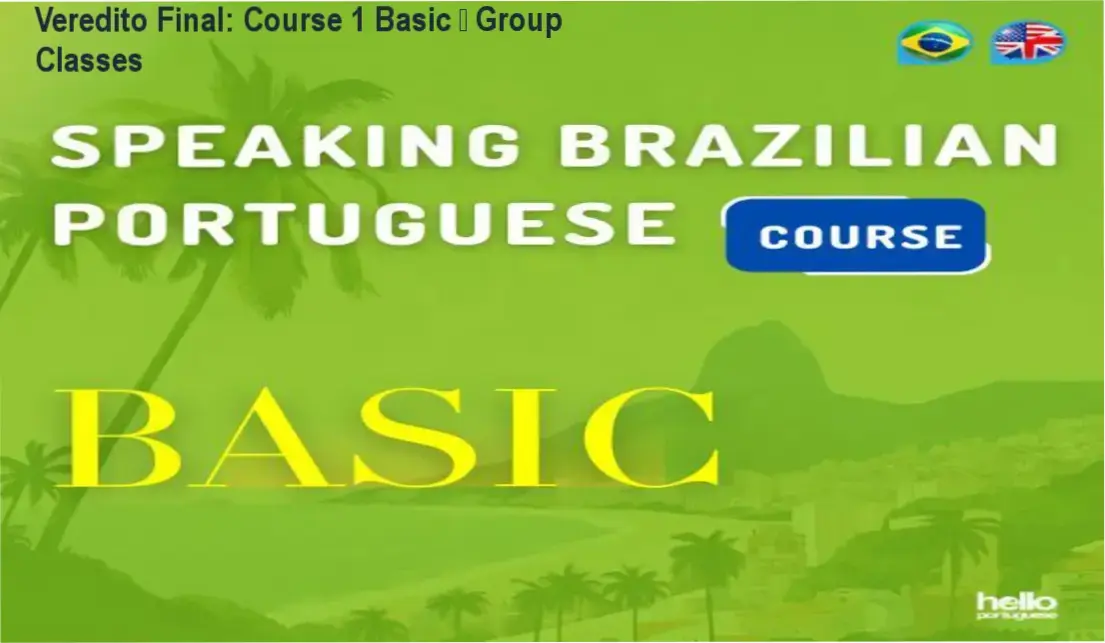 course 1 basic group classes metodo automacao portugues Veredito Final: Course 1 Basic – Group Classes Ilustração do curso online Course 1 Basic – Group Classes da Prof.ª Carmen Moura, focado em automação de blocos de linguagem para falar português brasileiro