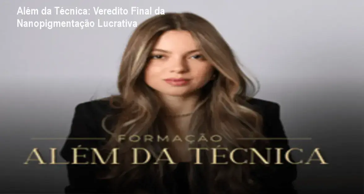 Detalhes da técnica de nanopigmentação de sobrancelhas do curso Além da Técnica