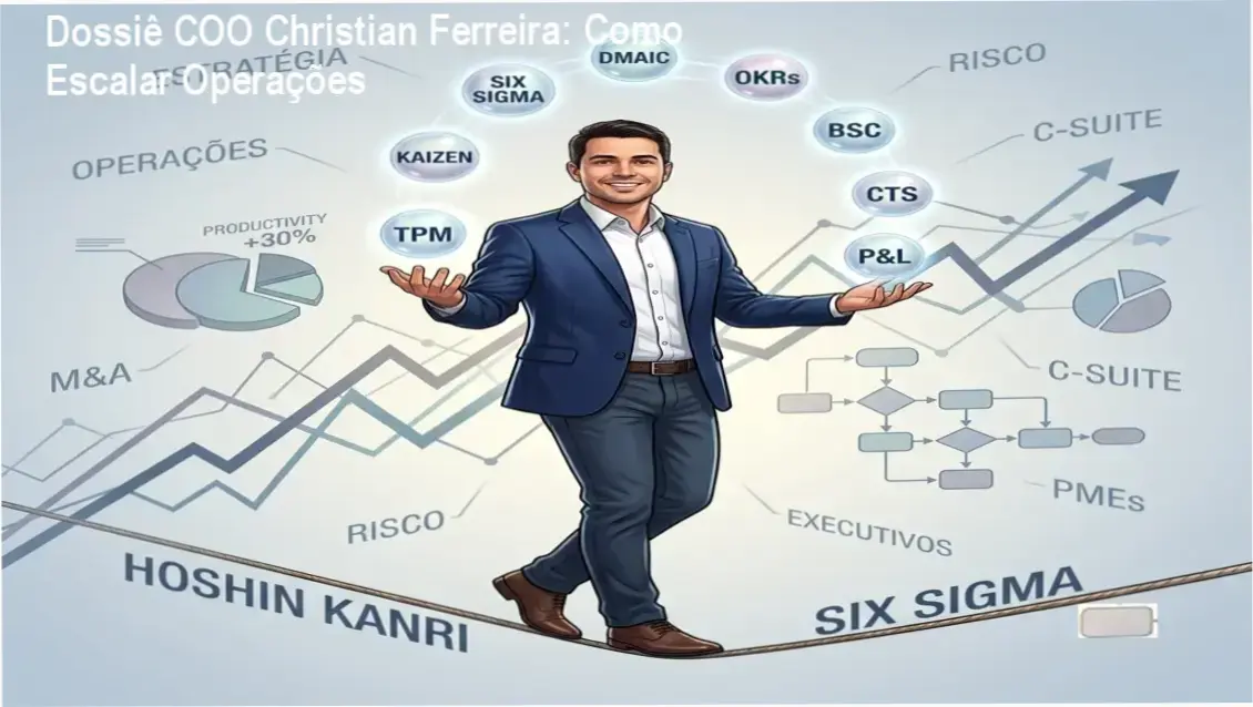 Diagrama de gestão operacional e estruturação de empresas do curso COO Christian Ferreira