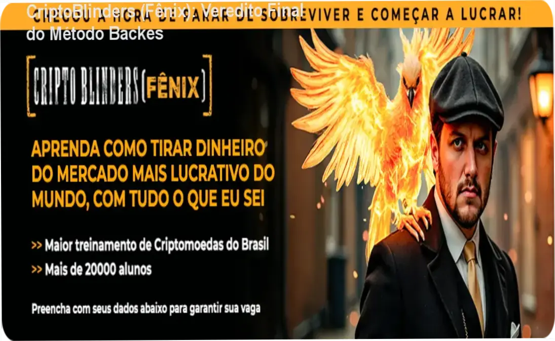 Interface do treinamento CriptoBlinders de Augusto Backes sobre investimentos em Bitcoin e Criptomoedas