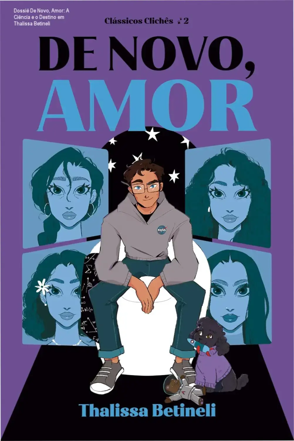 Capa do livro De Novo, Amor de Thalissa Betineli em dispositivo Kindle