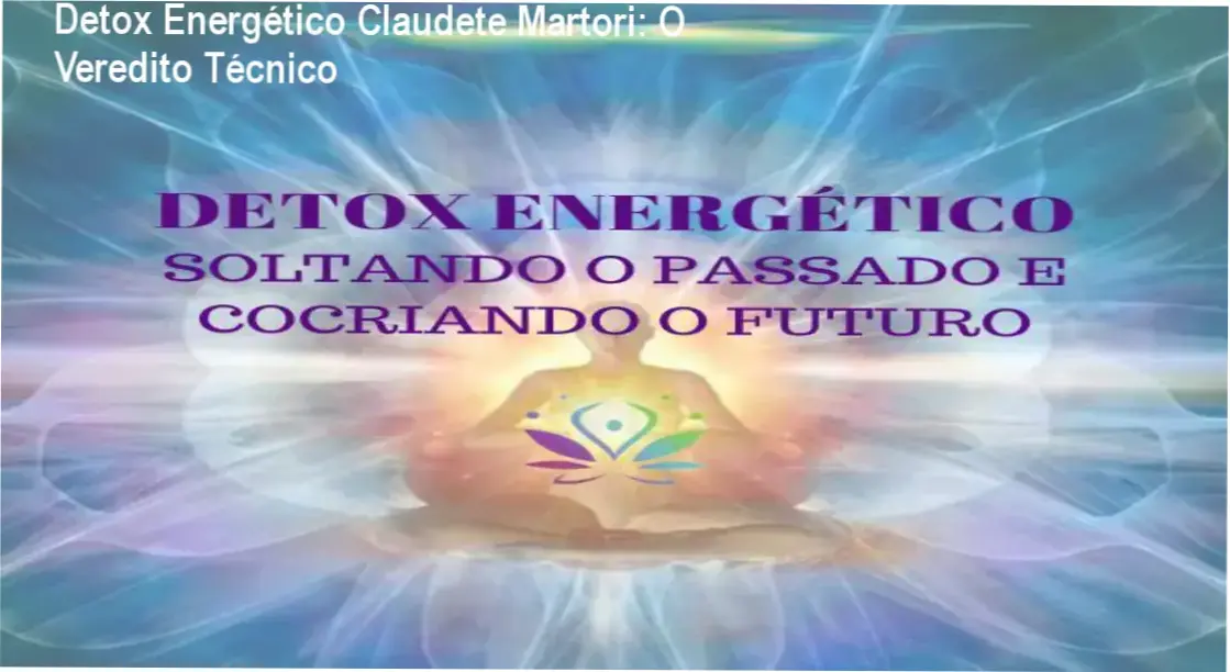 Representação de limpeza energética e alinhamento de chakras com o método Detox Energético de Claudete Martori