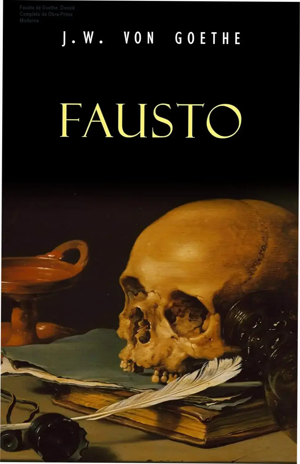 Capa do eBook Fausto de Johann Wolfgang von Goethe em dispositivo Kindle