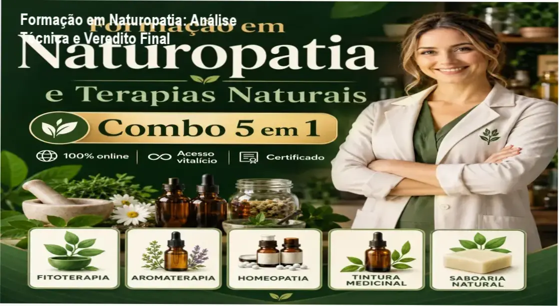 Certificação e módulos da Formação Profissional em Naturopatia da Escola Terapia Milenar