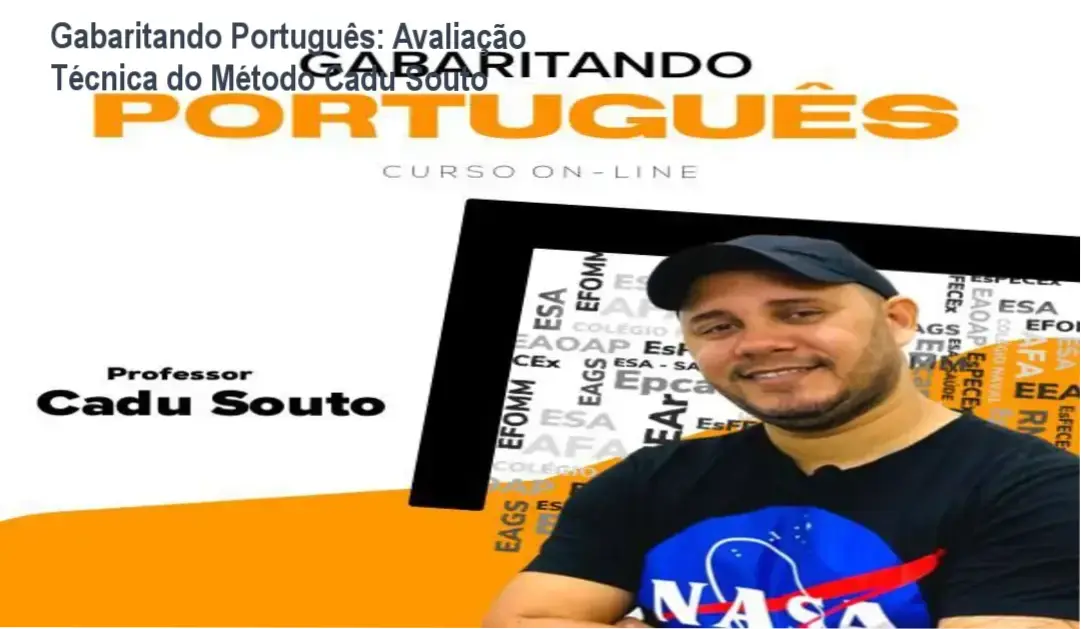 Interface de estudos do curso Gabaritando Português com foco em resolução de questões e gramática para concursos