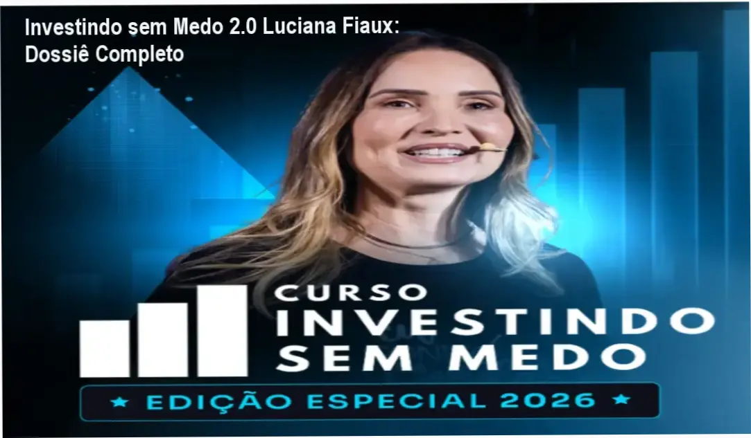 Interface do curso online Investindo sem Medo 2.0 de Luciana Fiaux exibindo módulos de educação financeira