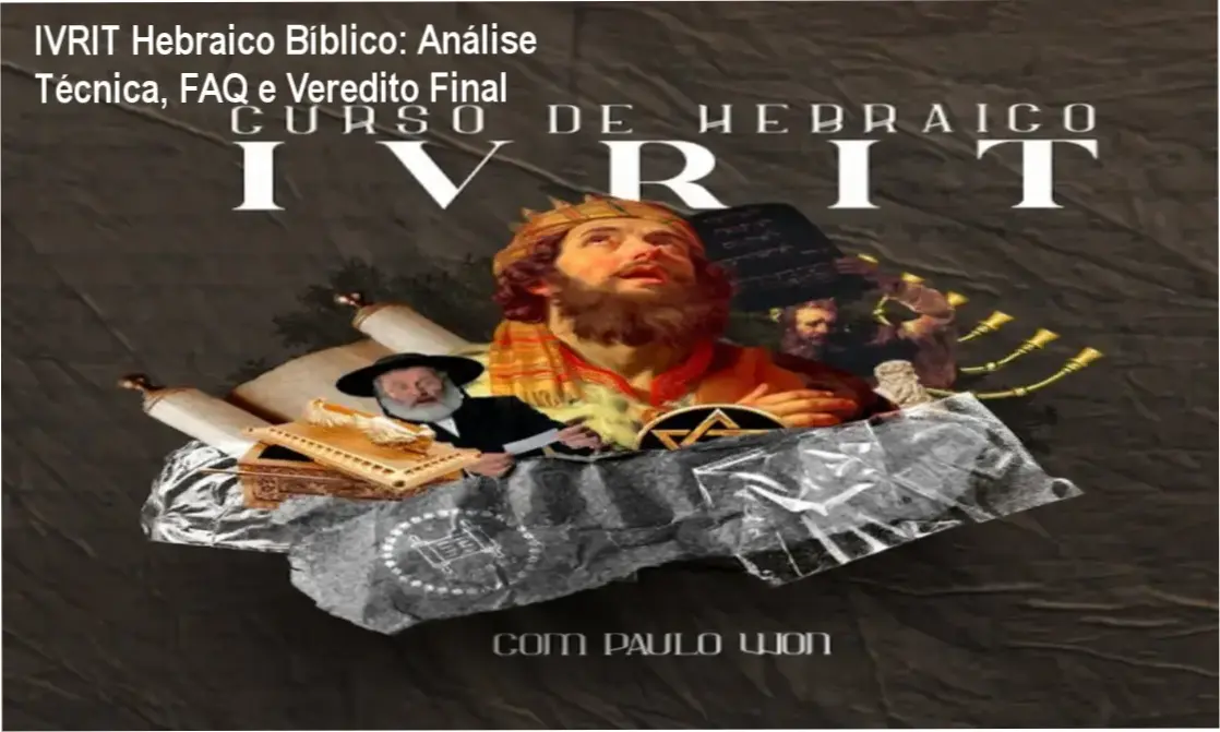 ivrit hebraico biblico paulo won analise curso IVRIT Hebraico Bíblico: Análise Técnica, FAQ e Veredito Final Capa do curso IVRIT Hebraico Bíblico do professor Paulo Won mostrando material didático de hebraico bíblico