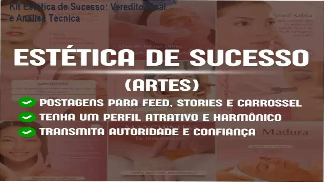 Kit Estética de Sucesso do Mkt do Studio: visão interna dos templates editáveis e funcionamento
