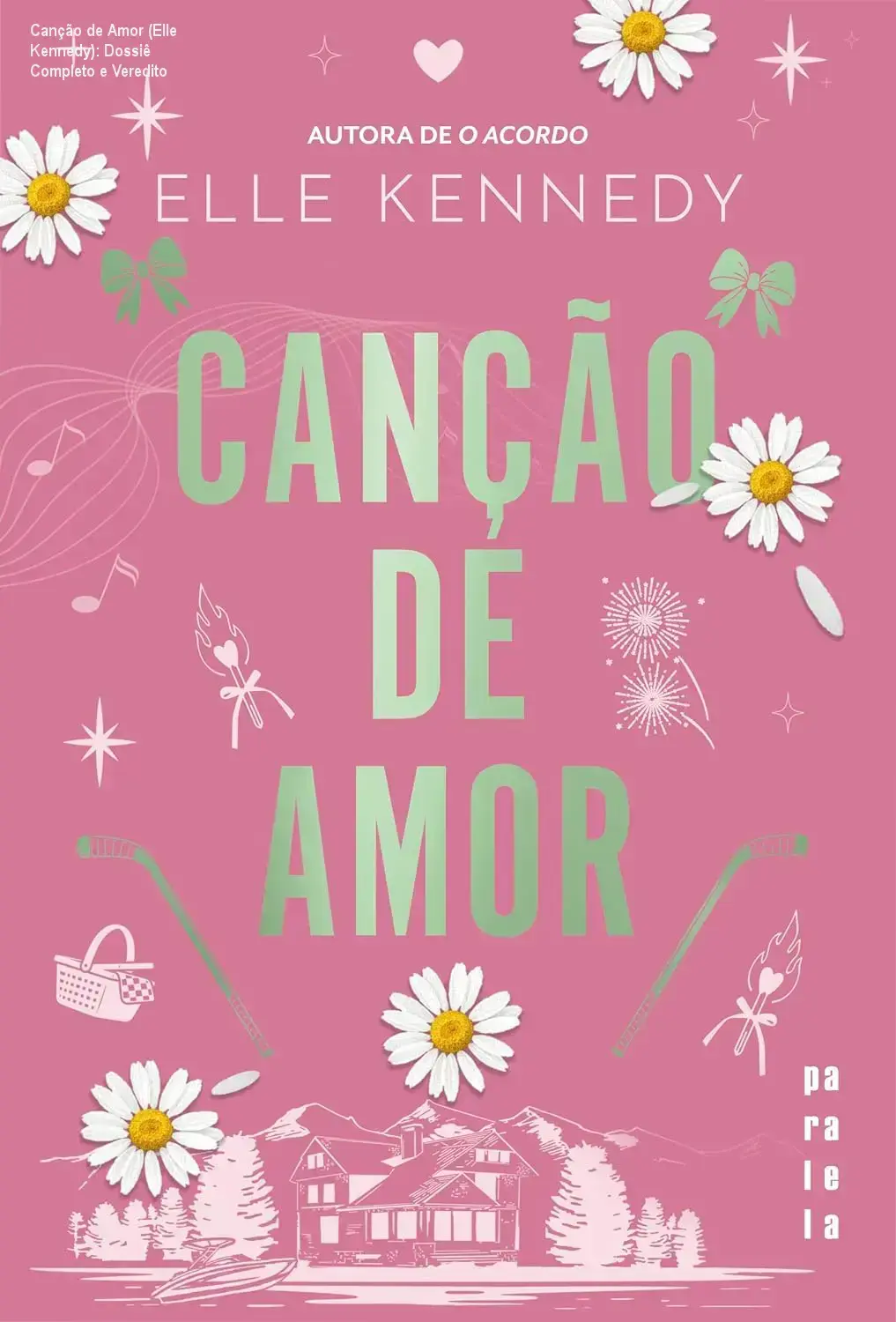 Capa do livro Canção de Amor de Elle Kennedy evidenciando romance contemporâneo