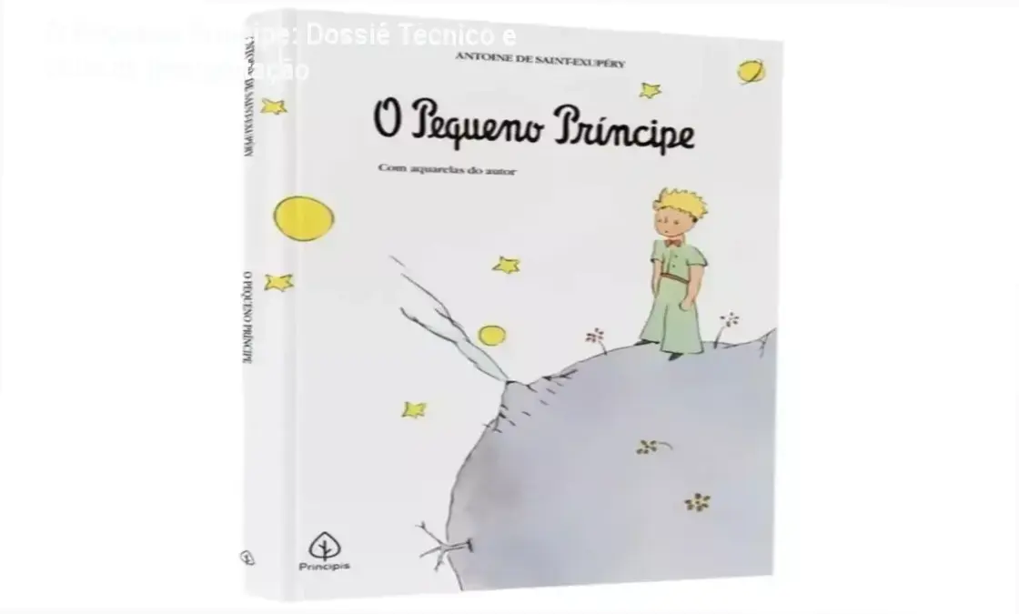 Capa do livro O Pequeno Príncipe com ilustrações originais de Antoine de Saint-Exupéry