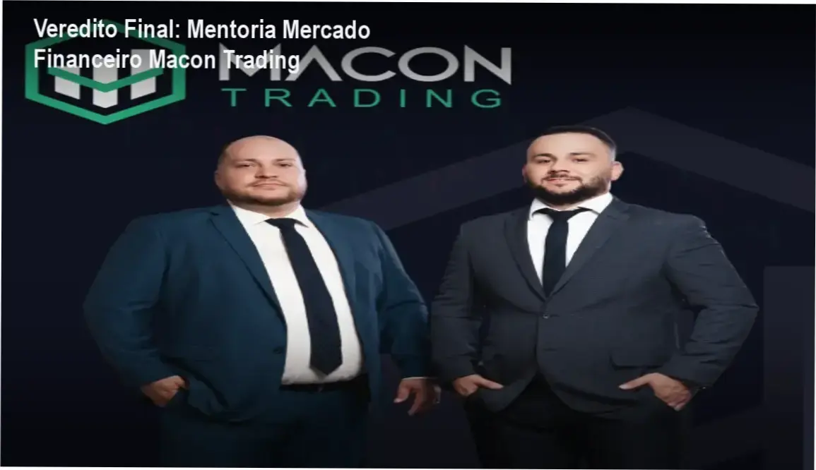 Interface da Mentoria Mercado Financeiro Macon Trading focada em consistência e gestão de risco