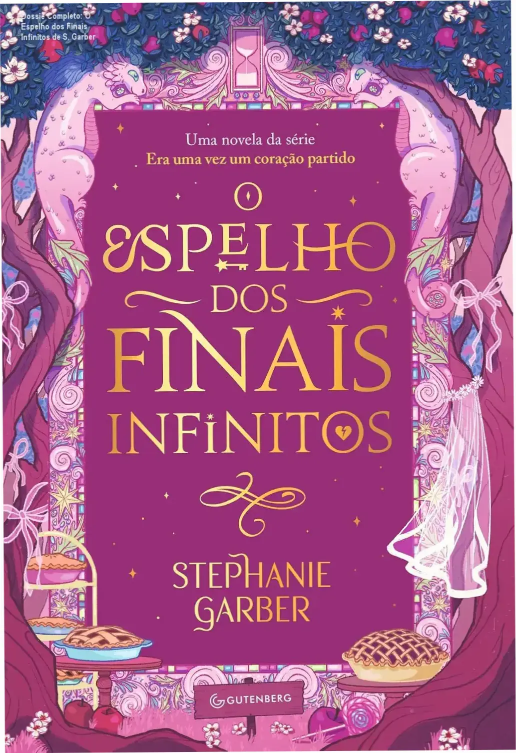 Capa do livro O Espelho dos Finais Infinitos destacando a estética de fantasia urbana